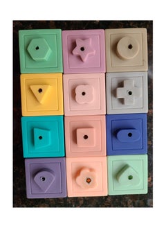genernic Baby Blocks Soft Building Blocks Teethers Toy Educational Squeeze Play with Numbers Animals Shapes Textures - Sensory Montessori Toys Toddler Activities - Gifts for Boy Girl 6 9 12 18 Months 1 2 3 Year Old Birthday  - Image 5