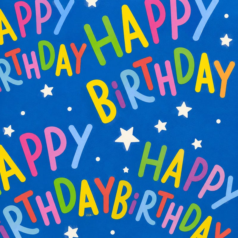 Tallon Roll Wrap Value 3M Happy Birthday Design Assorted (4 Pcs) - Image 2