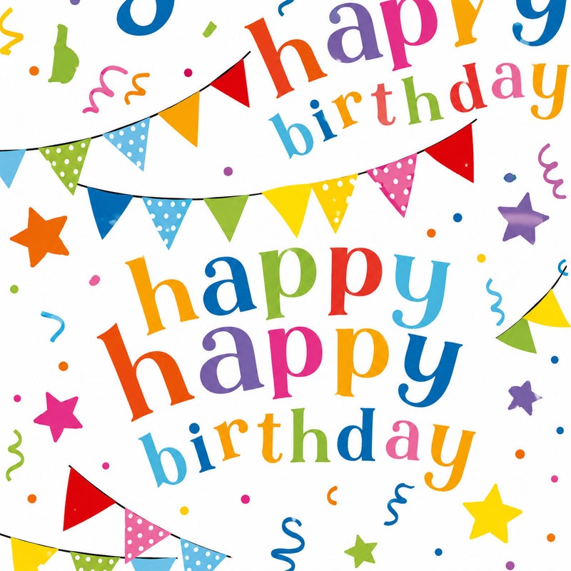 Tallon Roll Wrap Value 3M Happy Birthday Design Assorted (4 Pcs) - Image 3
