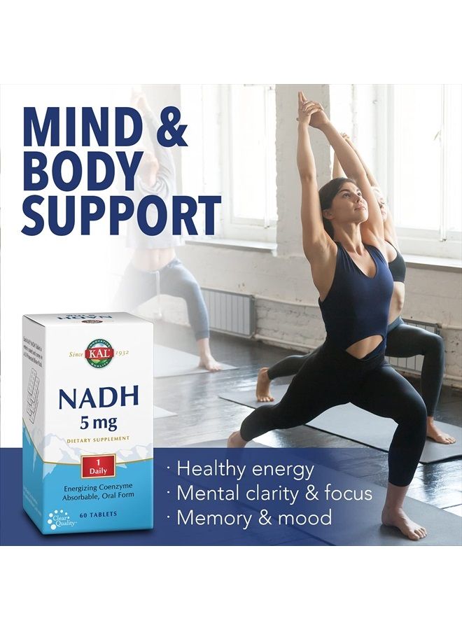 KAL NADH 5mg 60ct (60 Tablets, 60 Serv) - Image 3