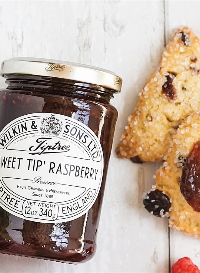 Tiptree Sweet Tip Raspberry Preserve, 12 Ounce Jar