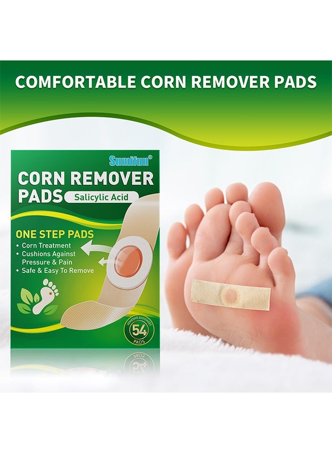 Sumifun 54 Packs Corn Remover Pads, Foot Care Treatment for Corns & Calluses, Foot Corn Removal Plaster, Relief Pain From Calluses, Corns, Blisters, Heel Rubbing, Gentle And Painless Corn Care Mat, Effective Treatment For Corns, Calluses, And Dead Skin - Image 4
