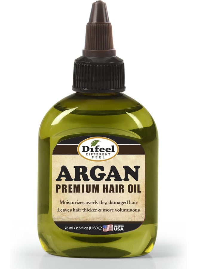 difeel 99% Natural Argan Premium Hair Oil | Natural Hair Repair, Moisturizing, Shine & Softness | For Dry & Damaged Hair, (Pack of 2 x 75ml Each) - Image 3