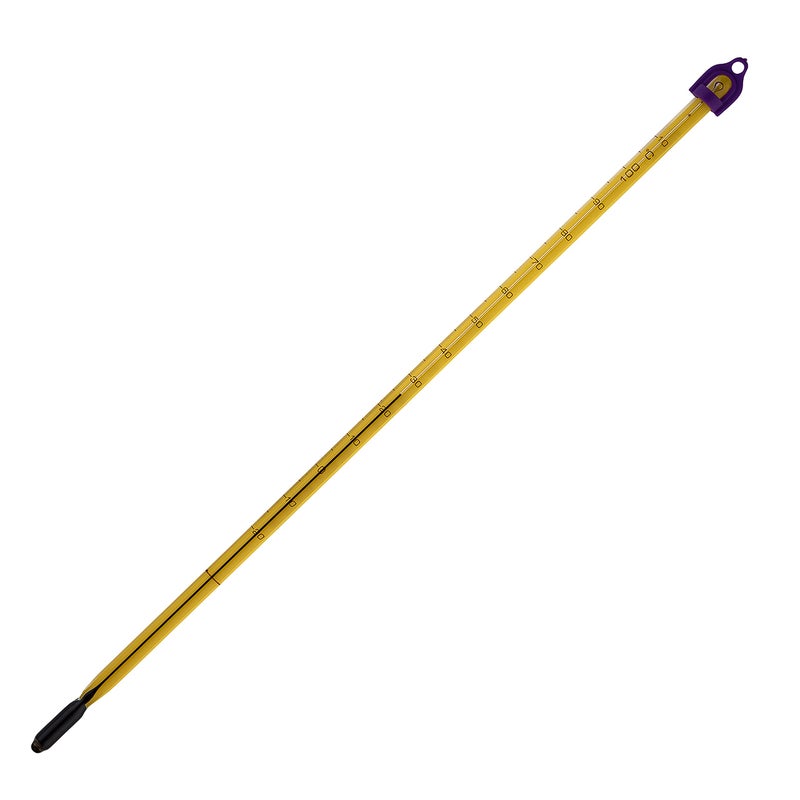 SP Scienceware H-B Instrument B60301-0200 Easy-Read Glass Thermometer, -20/110C, Partial, 300mm - Image 4