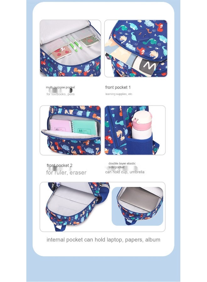 Children's Primary School Student Backpack - Water-resistant Large-capacity Double-shoulder Bag  - Image 2
