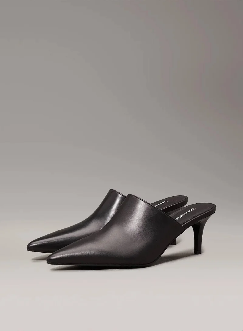 كالفن كلاين جينز حذاء ميول بكعب ستيليتو من الجلد