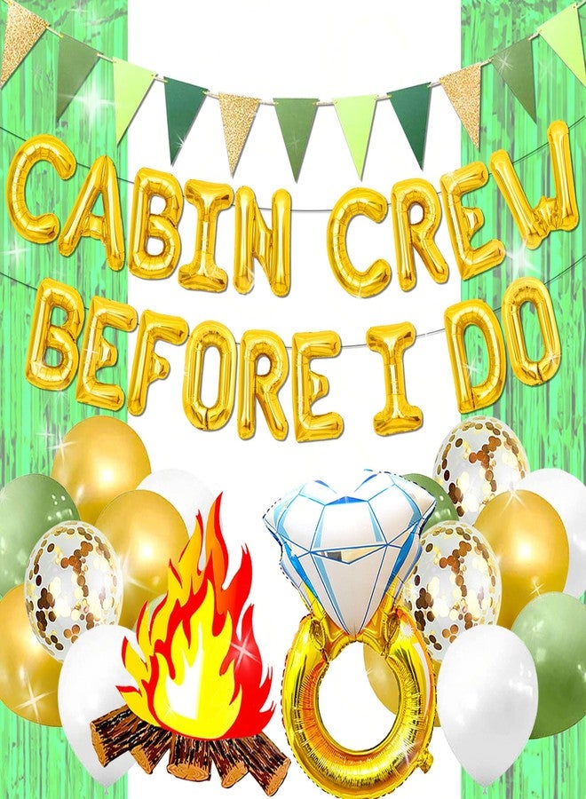 Roaring Good Time Cabin Crew Before I Do Balloons Camping Bachelorette Party Decorations Sign Banner for Cabin Mountain Bridal Shower Engagement Wedding - Image 1