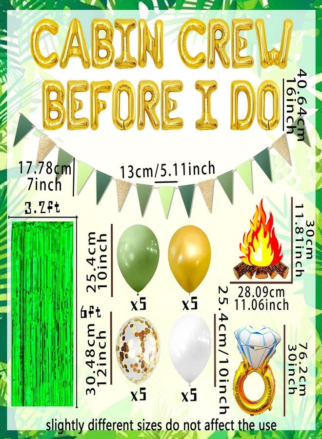 Roaring Good Time Cabin Crew Before I Do Balloons Camping Bachelorette Party Decorations Sign Banner for Cabin Mountain Bridal Shower Engagement Wedding - Image 2