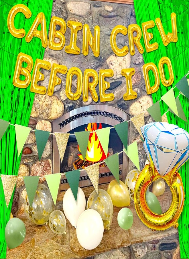 Roaring Good Time Cabin Crew Before I Do Balloons Camping Bachelorette Party Decorations Sign Banner for Cabin Mountain Bridal Shower Engagement Wedding - Image 3