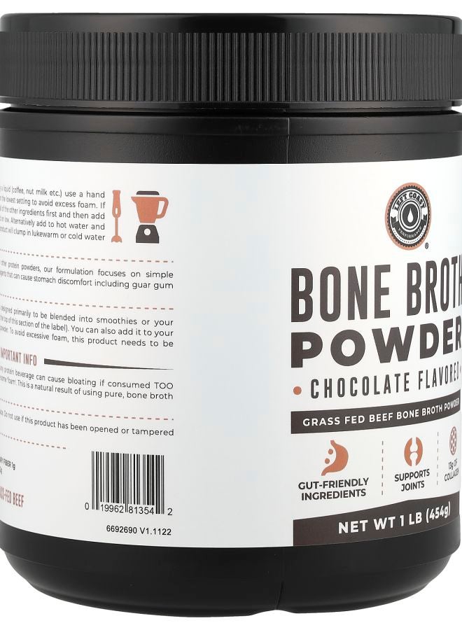 Left Coast Performance Bone Broth Powder Chocolate 1 lb (454 g) - Image 2