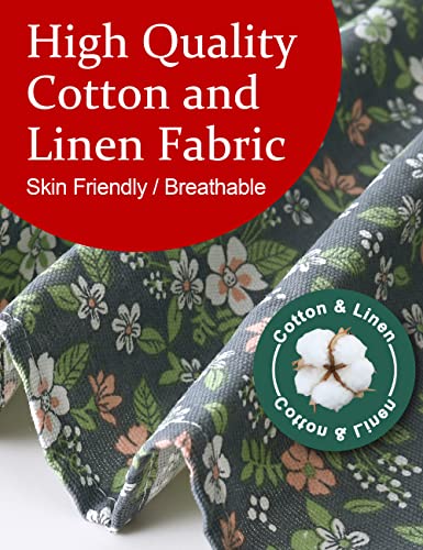 APRONNER Cotton Linen Baking Plus Size Aprons for Women with Pockets Kitchen Cooking Pastoral Style - Image 4