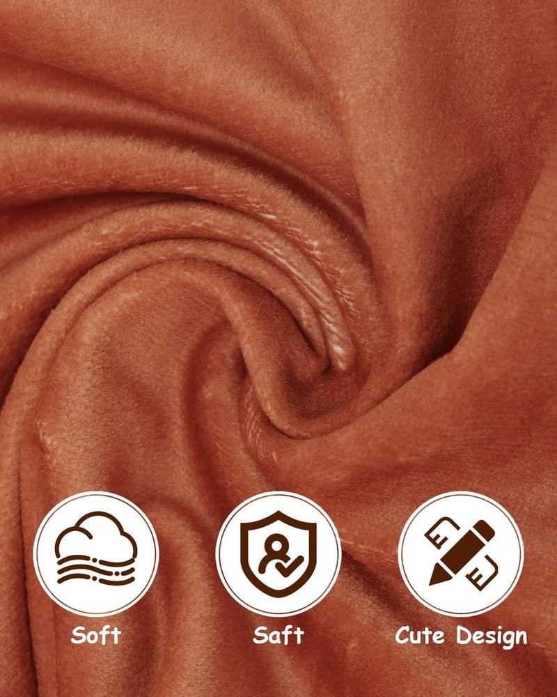 Gicoherero Highland Cow Baby Security Blanket  Cow Baby Lovey  Nursery Stuff  Newborn Boy Gift - Image 4