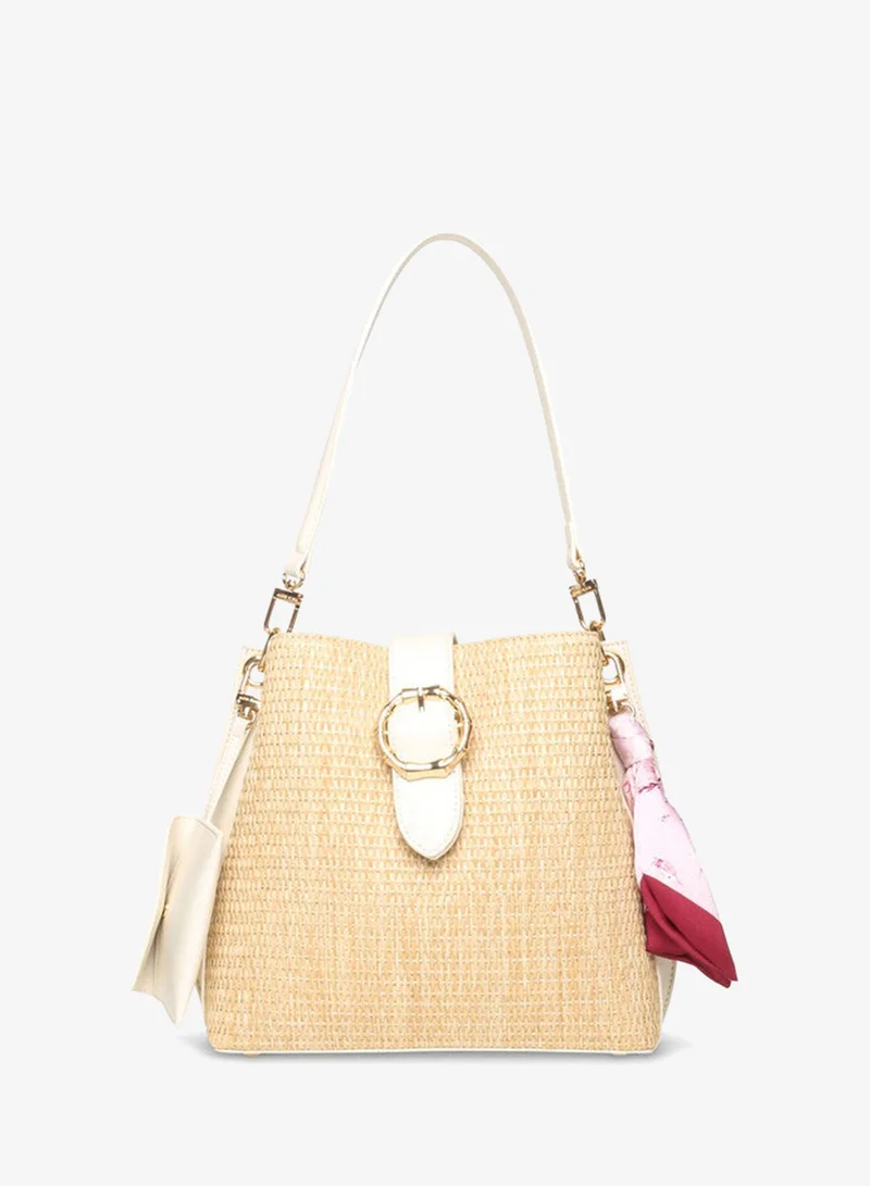 ان كلاين Anne Klein Akh6171 Silver Women's Shoulder Bag