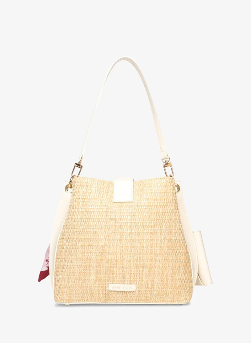 ان كلاين Anne Klein Akh6171 Silver Women's Shoulder Bag