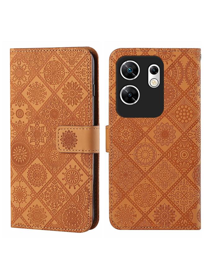 S-TOP Case For Infinix Zero 30 4G Ethnic Style Embossed Pattern Leather Phone Case - Image 1