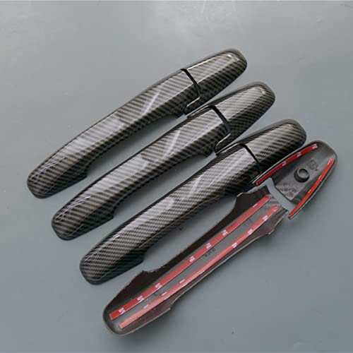 ZiWen 1 Set Sport Carbon Fiber Style Door Handle Cover Trim for Honda Civic 2006-2011 Pilot 2009-2015 (Carbon Fiber Print) - Image 5