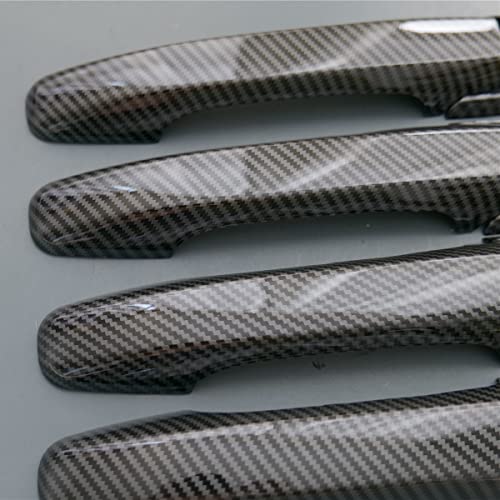 ZiWen 1 Set Sport Carbon Fiber Style Door Handle Cover Trim for Honda Civic 2006-2011 Pilot 2009-2015 (Carbon Fiber Print) - Image 4