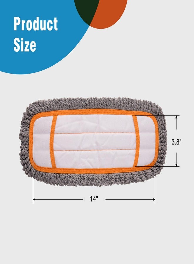 CLEANHOME Microfiber Mop Pads 4 Pieces for Floor Cleaning,Fit CLEANHOME Dust Mop: B09PBPGSJ3, Twisted Microfiber Replacement Pads - Image 3