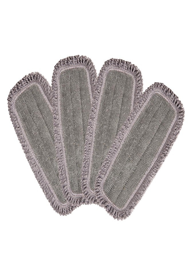 CLEANHOME Microfiber Mop Pads 4 Pieces for Floor Cleaning,Fit CLEANHOME Dust Mop: B09PBPGSJ3, Twisted Microfiber Replacement Pads - Image 1