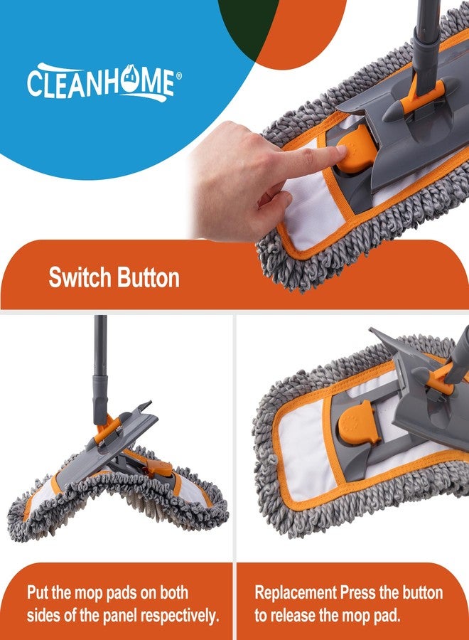 CLEANHOME Microfiber Mop Pads 4 Pieces for Floor Cleaning,Fit CLEANHOME Dust Mop: B09PBPGSJ3, Twisted Microfiber Replacement Pads - Image 4