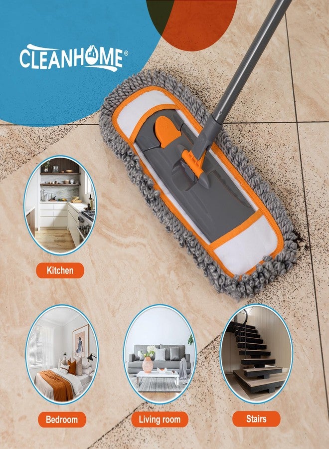 CLEANHOME Microfiber Mop Pads 4 Pieces for Floor Cleaning,Fit CLEANHOME Dust Mop: B09PBPGSJ3, Twisted Microfiber Replacement Pads - Image 5