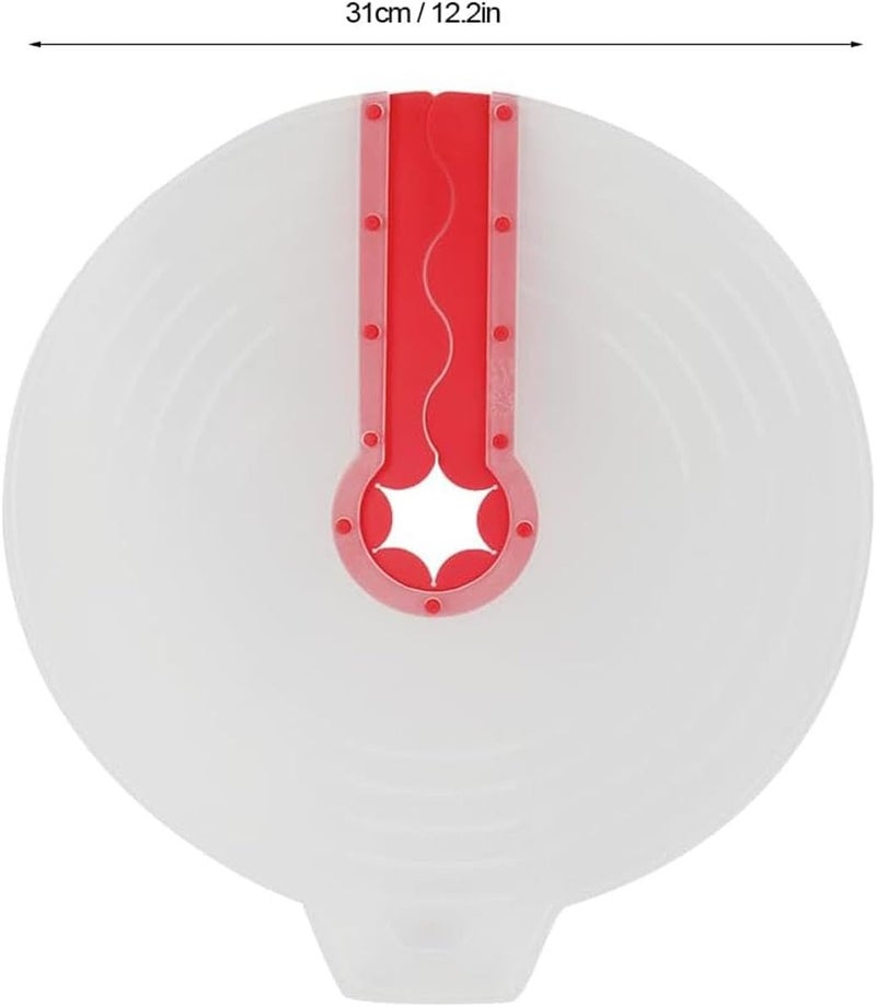 VUFVOID 12 Inch Mixer Splatter Guard, Egg Whisk Mixing Bowl Lid Practical Silicone Anti Splash Cover Cooking Kitchen Tools Pots Shields Fits Accessories for Home Baking Most Hand Electric Mixers - Image 2