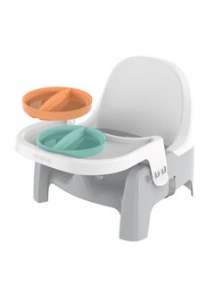 ingenuity 2-In-1 ITY Deluxe Learn-To-Dine Feeding Booster Seat, Dishwasher-Safe Plates, 3-Point Harness, Ages 6 Months+  - Image 1