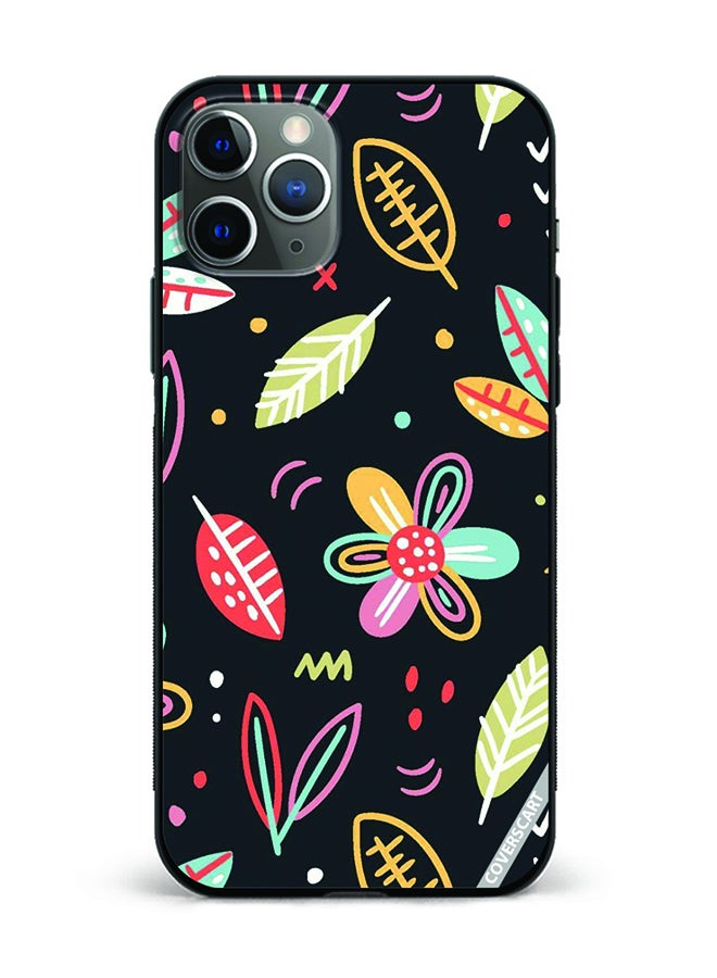 Protective Case Cover For Apple iPhone 11 Pro Max Flowers Design Multicolour