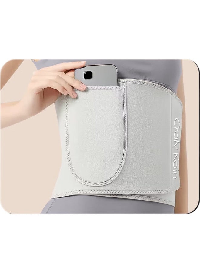 CRALVKOIN Brand Sweat-Inducing Fat-Burning Waist Belt With Silver Ions, Weight Loss, Abdominal Compression, Sports Running, Plus Size, Waist Support, Abdominal Shaping - Image 2