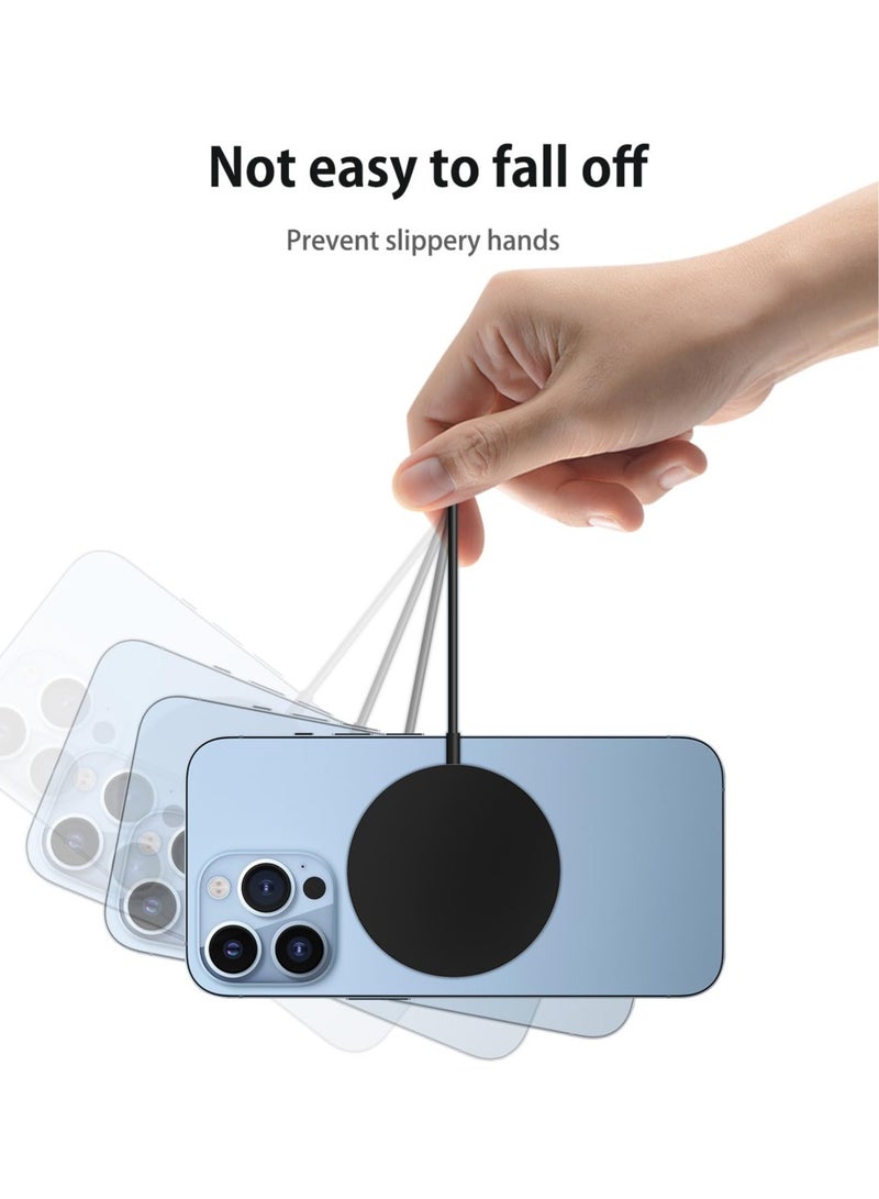 AROAQ Magnetic Wireless Phone Charger, Portable Fast Charging Magnetic Charging Pad, Compact And Lightweight Cordless Charging Mat, Safe And Reliable Charging Station For Mobile, (Pack Of 2pcs, Type C) - Image 2