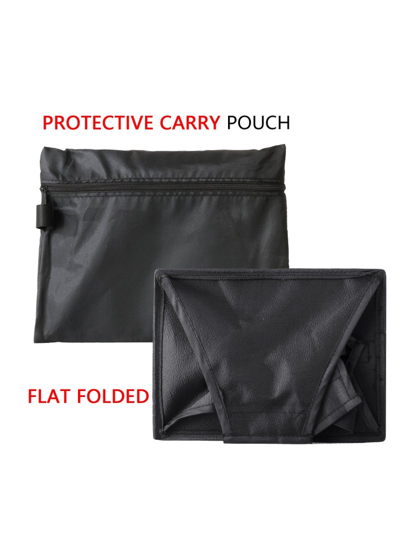 SYOSI - 2 Pack Flash Diffuser Softbox Set Collapsible with Storage Pouch 8" Octagon and 8"x6" Rectangle Softboxes for Canon Nikon - Image 1