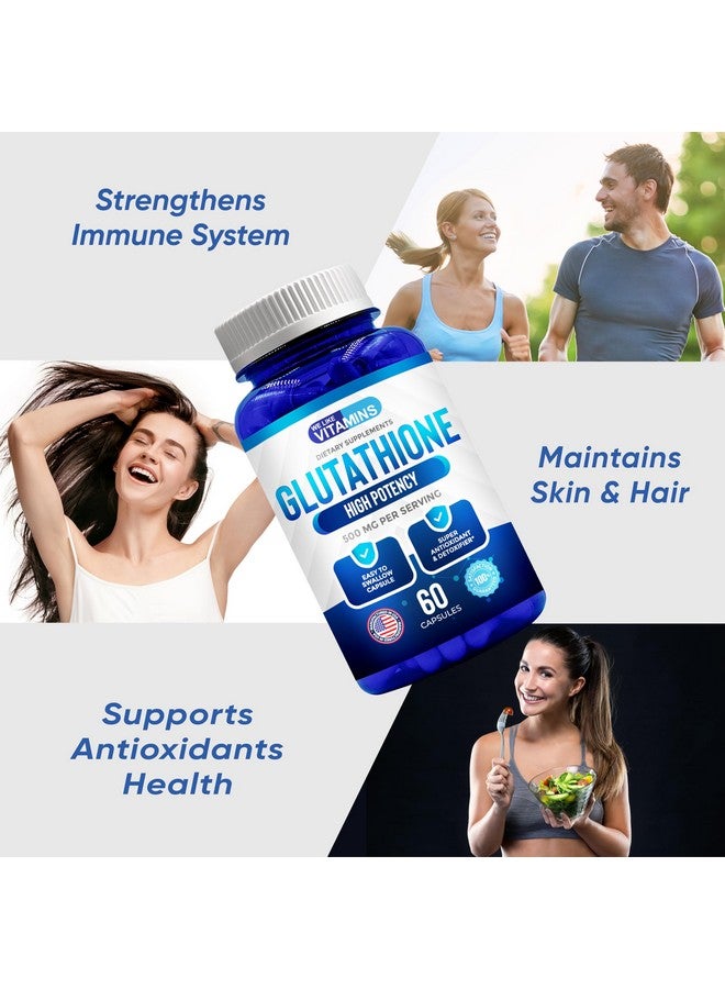 We Like Vitamins L Glutathione Supplement 500mg Per Serving | Manufactured in USA | 60 Glutathione Capsules | Highly Bioavailable Reduced Glutathione Supplement | Glutathione for Antioxidant - Image 5