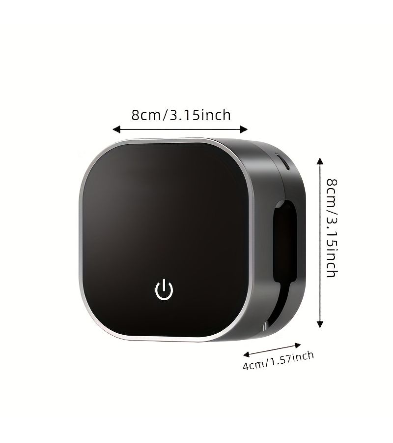 Black UVC Toothbrush Sterilizer Wall Mounted Dryer Holder No Drilling - Image 1