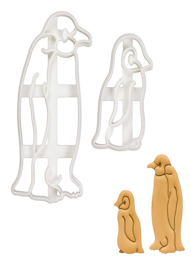 Bakerlogy Set of 2 Penguin cookie cutters (Designs: Baby Penguin and Emperor Penguin), 2 pieces - Bakerlogy - Image 1