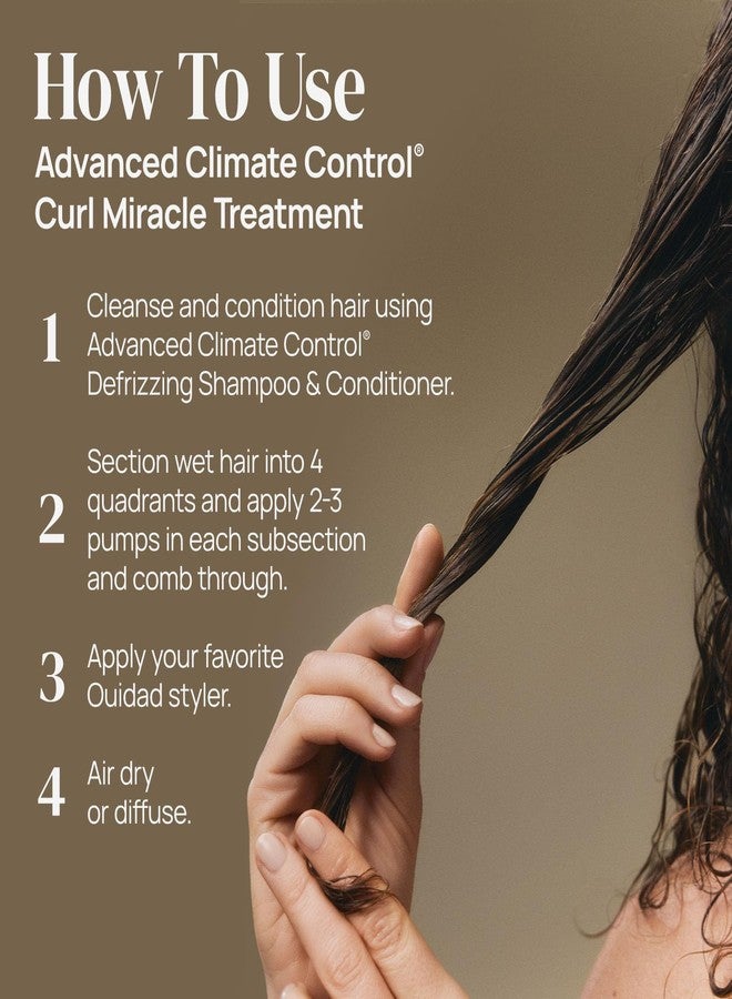 OUIDAD Advanced Climate Control Curl Miracle Treatment, Heat Protection & UV Defense, No Heat Required for Glass-like Curls, For All Hair Types, 4 Fl Oz - Image 3