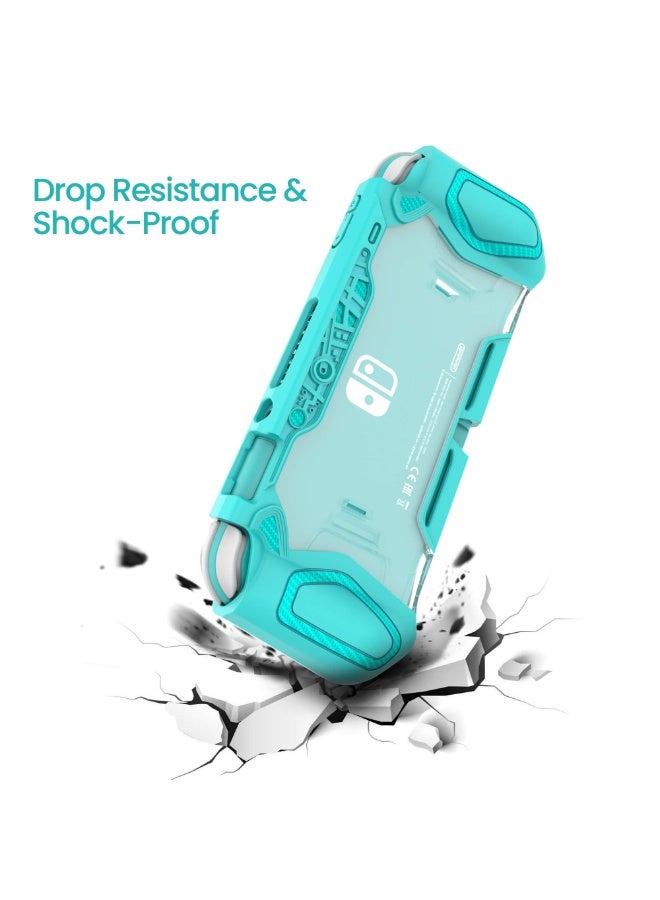 Peachjoy Smart Switch Lite Protective Case for Nintendo, Daily Gift Ergonomic Sturdy Full Protection Gift Idea with Thumb Grip Caps Sturdy Lite Case Full Protection Case for Family Happy Hours - Image 3