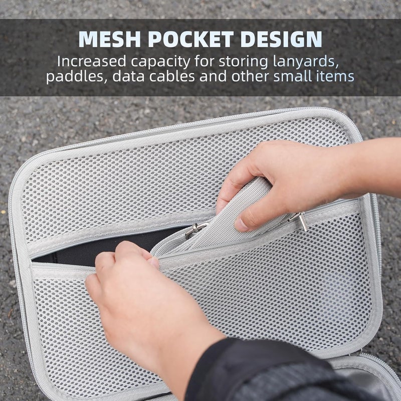 Vertus ® Carrying Case for DJI Mini 4 Pro || Hard Shell Storage Case Accessories for RC 2 Controller, with Shoulder Strap, Waterproof, Shockproof Features (Grey) - Image 4