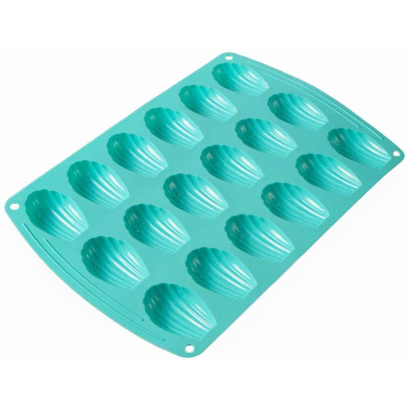 Webake Madeleine Pan 18 Cavity Silicone Madeleine Mold for Small Cake Candy and Cookies