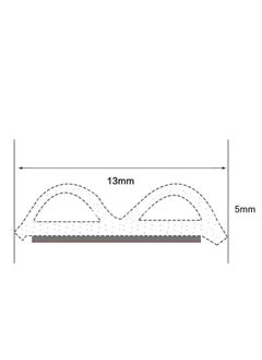 Oasisgalore 33ft Car Door Weatherstrip, 51/100" x 1/5" Rubber Seal, 2 Rolls of 16.5ft for Windows, Doors, Engine Cover.  - Image 2