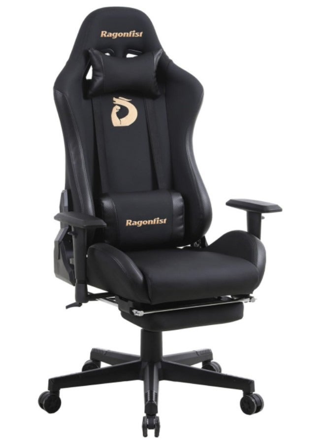 GGEROU Video Gaming Chair With Footrest Ergonomic Office Chair Racing Chair Spine Protecter Computer Chair - Image 1
