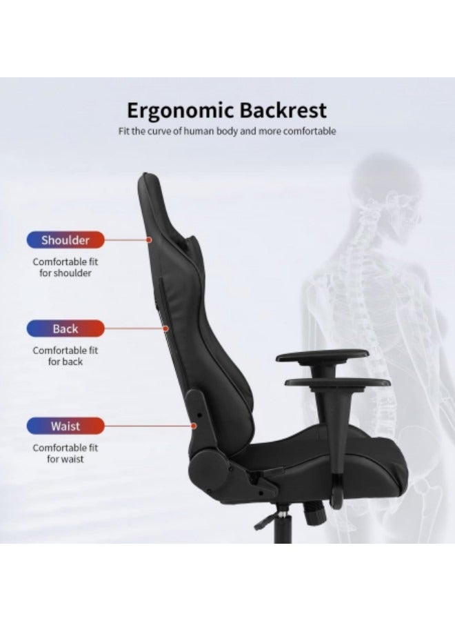 GGEROU Video Gaming Chair With Footrest Ergonomic Office Chair Racing Chair Spine Protecter Computer Chair - Image 4