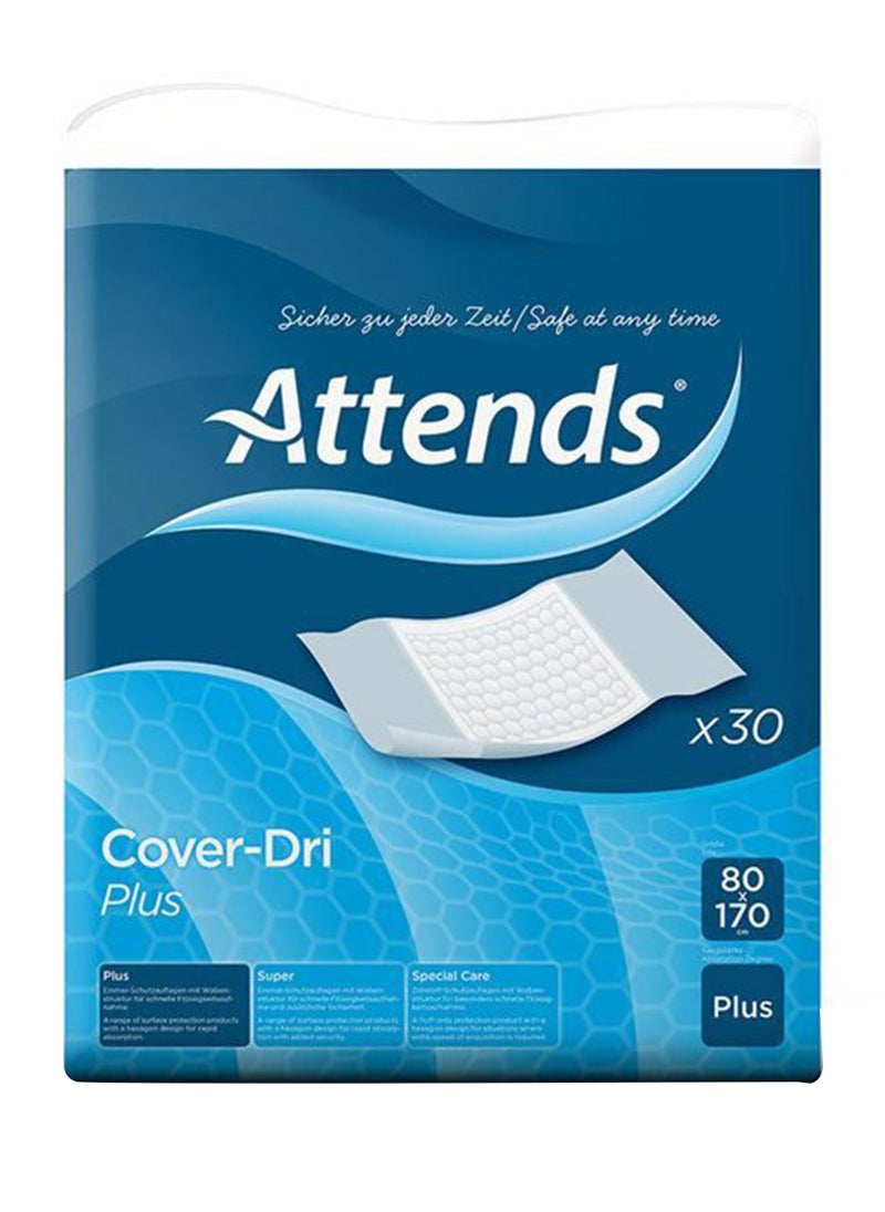 Attends Cover Dri Plus Disposable Bed And Chair Pads, 80 X 170 Cm, Pack Of 30 