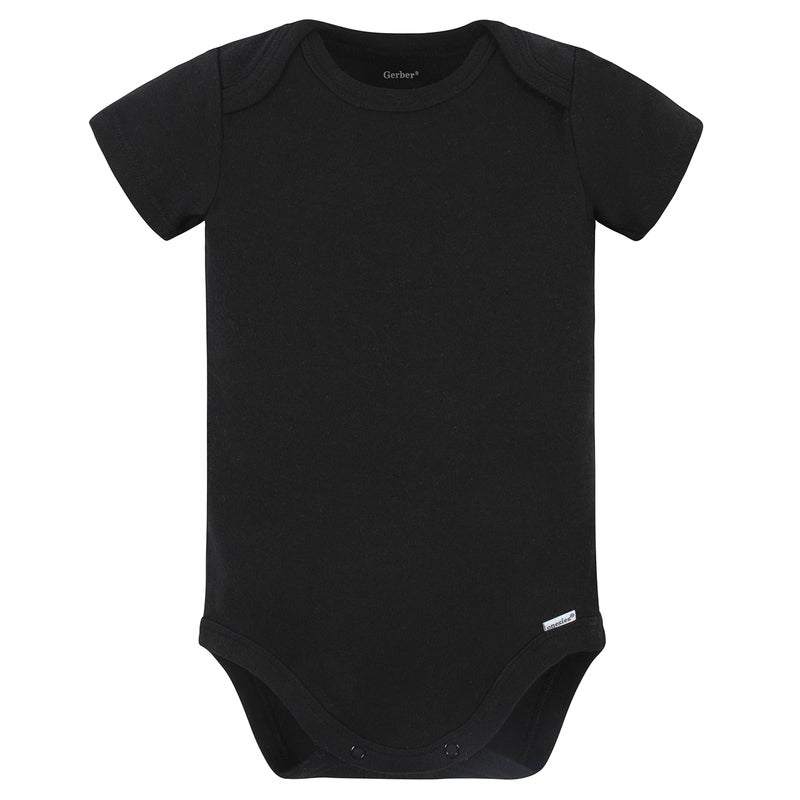 Gerber Unisex Baby 5 Pack Onesies Multi-Packs Bundle Interlock 180 GSM Shirt, Black, 0-3 Months US - Image 2