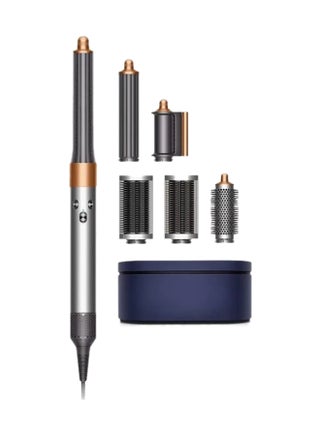 Airwrap Multi Styler كامل من النيكل اللامع الطويل والنحاس الغني