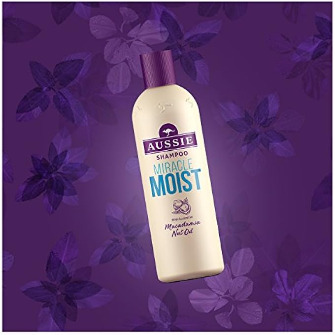 Aussie MIRACLE MOIST SHAMPOO 6 X 500 ML- PACK OF 6 WITH MACADAMIA NUT OIL - Image 3