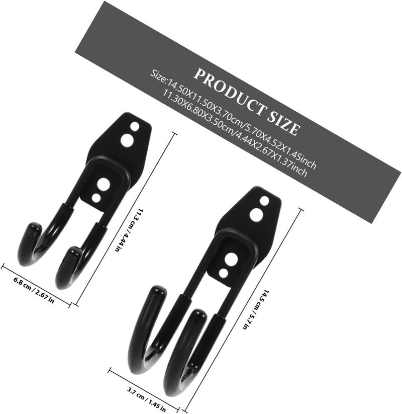 Heavy Duty Garage Hooks Wall Mount Organizer 4pcs – Metal Storage Hooks for Tool, Ladder, and Garden Equipment Hanging in Garage Or Warehouse - Image 2