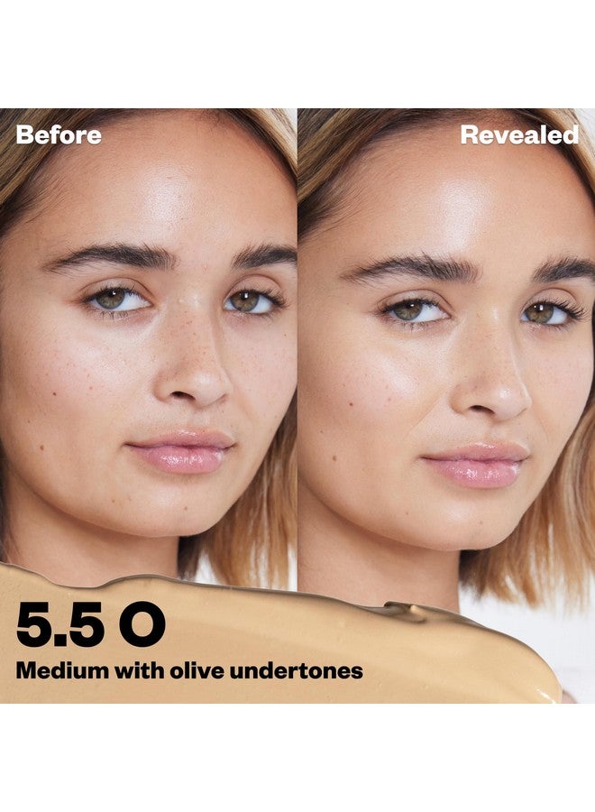 كوساس خافي عيوب كوساس ريفيلر - مكياج بتغطية متوسطة مع حمض الهيالورونيك، يخفي الهالات السوداء تحت العينين والبقع الداكنة والشوائب، ويفتح البشرة ويرطبها، يدوم طويلاً، ونباتي (درجة اللون 5.5 O) - Image 2