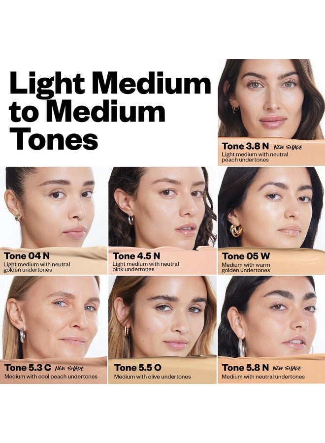 كوساس خافي عيوب كوساس ريفيلر - مكياج بتغطية متوسطة مع حمض الهيالورونيك، يخفي الهالات السوداء تحت العينين والبقع الداكنة والشوائب، ويفتح البشرة ويرطبها، يدوم طويلاً، ونباتي (درجة اللون 5.5 O) - Image 3