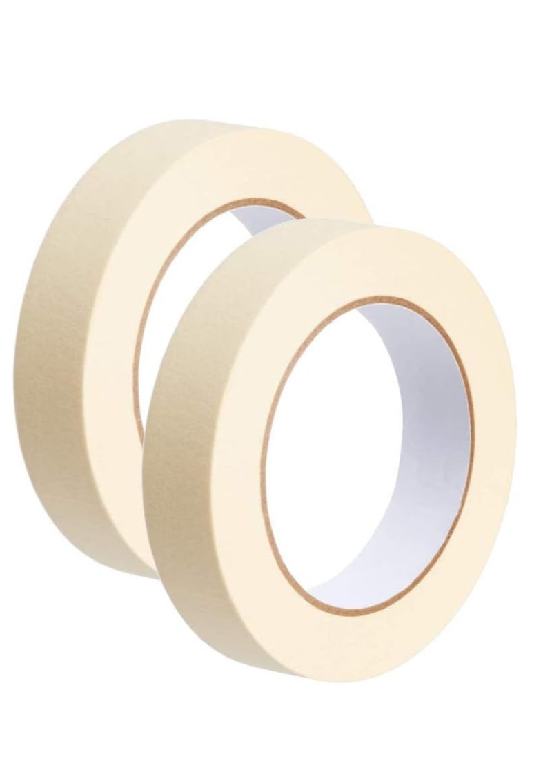 HASANAT ESSENTIALS Adhesive Masking Tape  1-inch General Purpose Painter's Tape Bulk for Painting, Labeling, Packing, Craft, Art, Home, Office, School Etc... (Pack of. 02) 