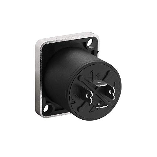 Yuyaokk 8 Pack SpeakOn Panel Mount Socket Rectangle(Square), 4 Pole Audio Speaker Jack Twist Lock Compatible with Speakon NL4MP, NL4MPR, NL4FC, NL4FX, NLT4X, NL4 Series, NL2FC, NL2 - Image 3